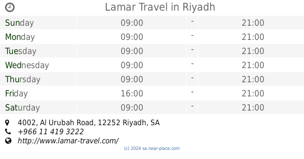 lamar travel riyadh