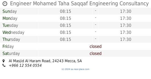 Engineer Mohamed Taha Saqqaf Engineering Consultancy Office