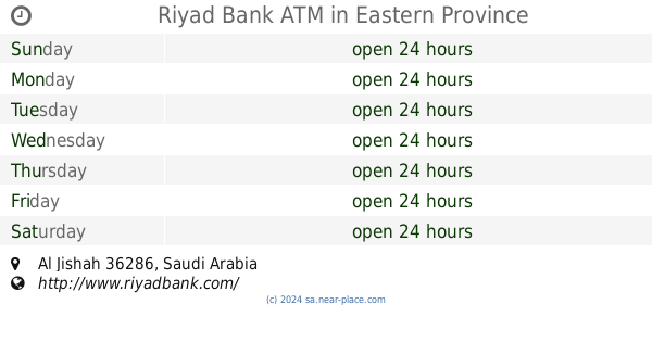 Riyad bank working hours